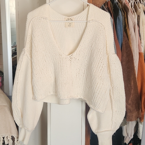 Free people cropped sweater - Picture 6 of 10